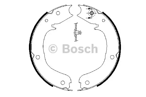 Комлект тормозных накладок BOSCH 0 986 487 710 (BS930)