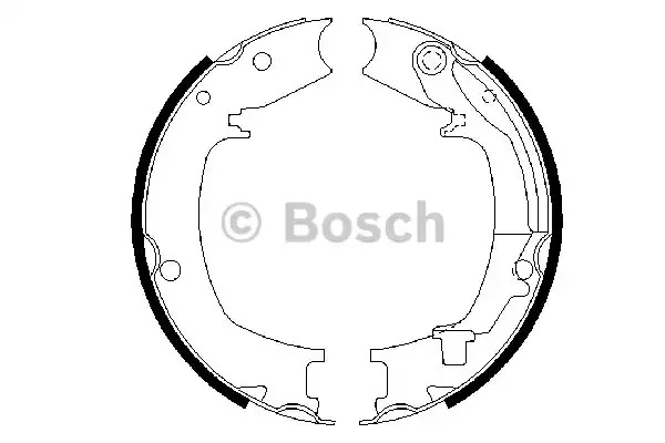 Комлект тормозных накладок BOSCH 0 986 487 711 (BS931)