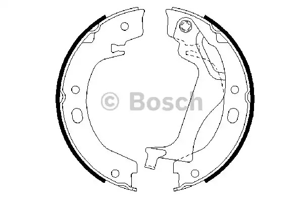 Комлект тормозных накладок BOSCH 0 986 487 713 (BS933)