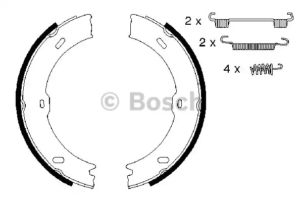 Комлект тормозных накладок BOSCH 0 986 487 720 (BS940)