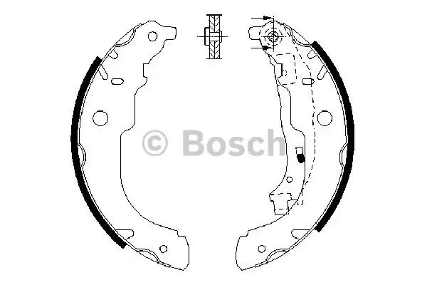 Комлект тормозных накладок BOSCH 0 986 487 721 (BS941)