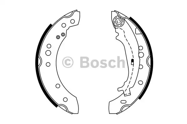 Комлект тормозных накладок BOSCH 0 986 487 746 (BS966)