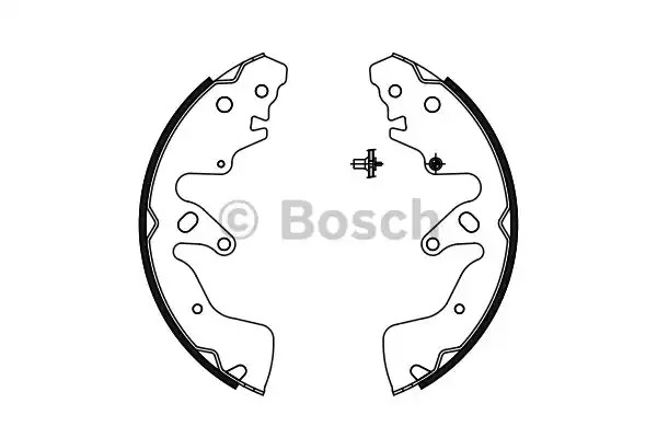 Комлект тормозных накладок BOSCH 0 986 487 756 (BS976)