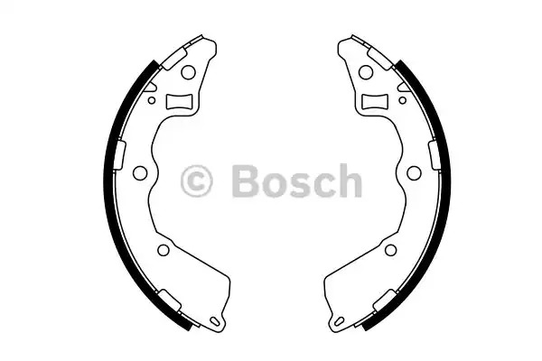 Комлект тормозных накладок BOSCH 0 986 487 757 (BS977)