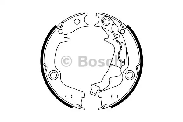 Комлект тормозных накладок BOSCH 0 986 487 761 (BS981)