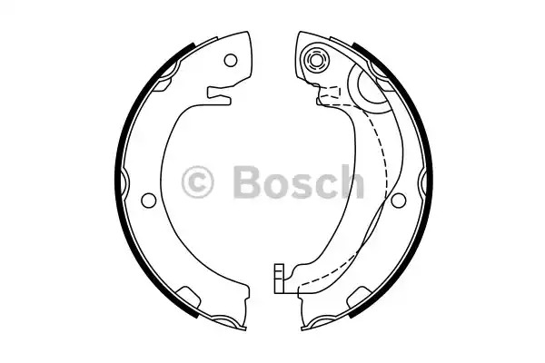 Комлект тормозных накладок BOSCH 0 986 487 763 (BS983)