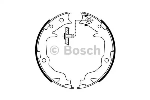 Комлект тормозных накладок BOSCH 0 986 487 766 (BS986)