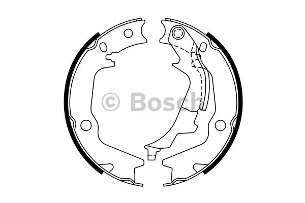 Комлект тормозных накладок BOSCH 0 986 487 769 (BS989)