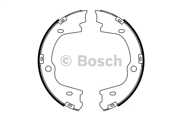 Комлект тормозных накладок BOSCH 0 986 487 778 (BS998)