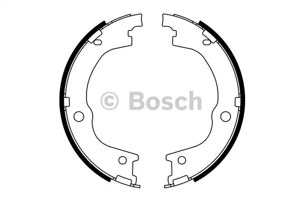 Комлект тормозных накладок BOSCH 0 986 487 780 (BS1000)