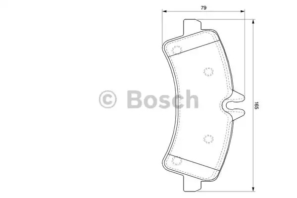 Комплект тормозных колодок BOSCH 0 986 494 122 (BP1032, E1 90R-011198/003, 29217, 8432D131)