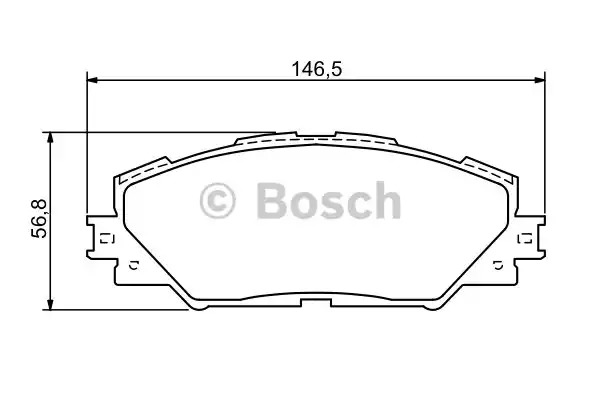 Комплект тормозных колодок BOSCH 0 986 494 174 (BP1085, E9 90R-02A1080/1625, 24337, 8331D121)