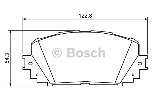 Комплект тормозных колодок BOSCH 0 986 494 196 (BP1106, E1 90R-011199/035, 24451)