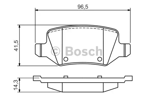 Комплект тормозных колодок BOSCH 0 986 494 569 (BP1490, E1 90R-011209/068, 23138)