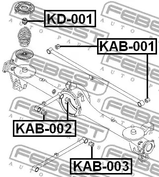 Подвеска FEBEST KAB-001