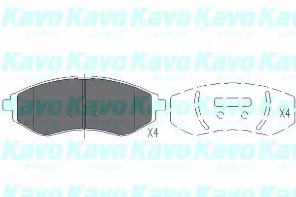 Комплект тормозных колодок KAVO PARTS KBP-1003