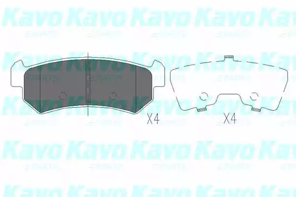 Комплект тормозных колодок KAVO PARTS KBP-1007
