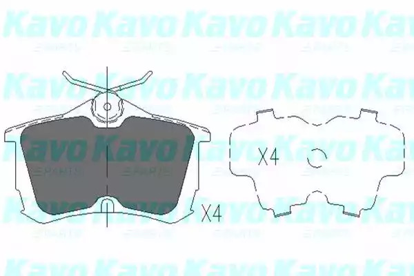 Комплект тормозных колодок KAVO PARTS KBP-2011