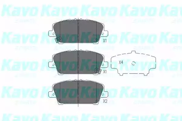 Комплект тормозных колодок KAVO PARTS KBP-2013