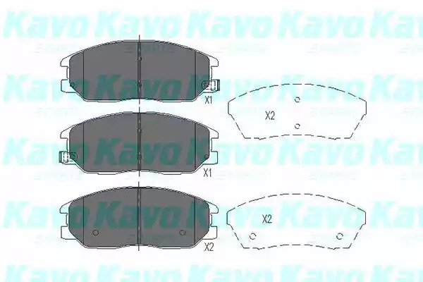 Комплект тормозных колодок KAVO PARTS KBP-3021