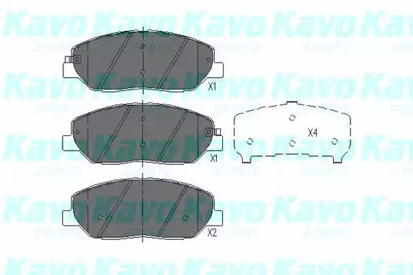 Комплект тормозных колодок KAVO PARTS KBP-3023