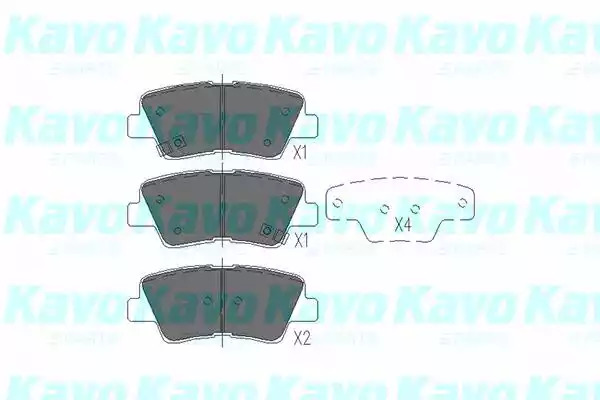 Комплект тормозных колодок KAVO PARTS KBP-3025