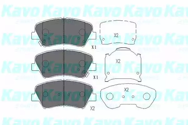 Комплект тормозных колодок KAVO PARTS KBP-3030