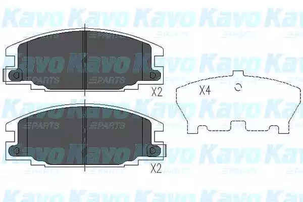 Комплект тормозных колодок KAVO PARTS KBP-3503