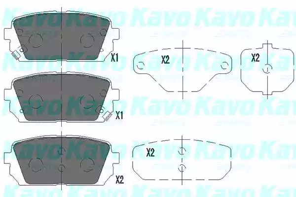 Комплект тормозных колодок KAVO PARTS KBP-4019