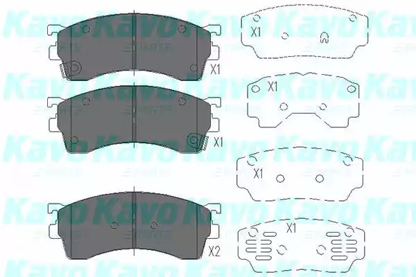 Комплект тормозных колодок KAVO PARTS KBP-4503