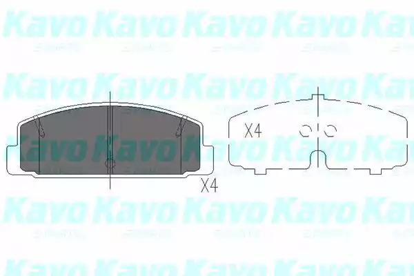 Комплект тормозных колодок KAVO PARTS KBP-4506