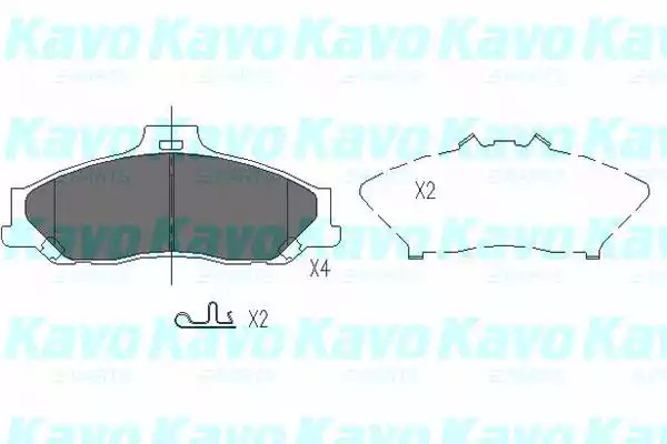 Комплект тормозных колодок KAVO PARTS KBP-4510