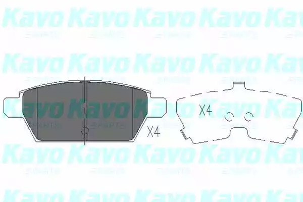 Комплект тормозных колодок KAVO PARTS KBP-4554