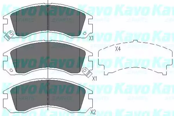 Комплект тормозных колодок KAVO PARTS KBP-5503