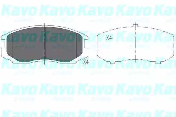 Комплект тормозных колодок KAVO PARTS KBP-5505