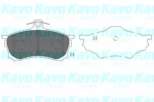 Комплект тормозных колодок KAVO PARTS KBP-5506