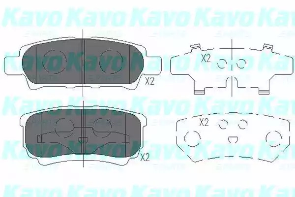 Комплект тормозных колодок KAVO PARTS KBP-5518