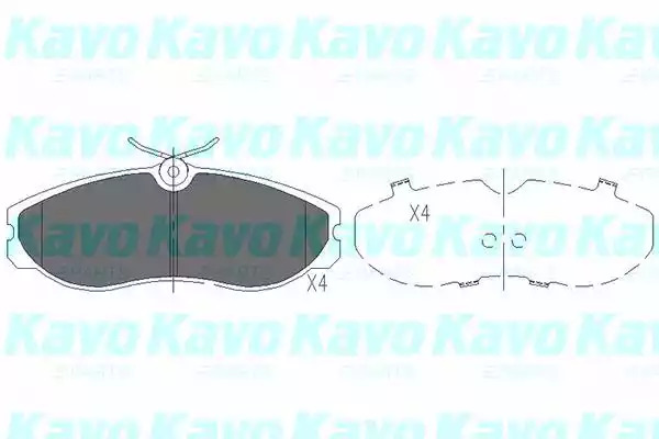 Комплект тормозных колодок KAVO PARTS KBP-6506