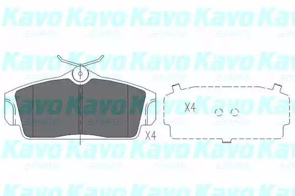 Комплект тормозных колодок KAVO PARTS KBP-6509