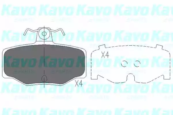 Комплект тормозных колодок KAVO PARTS KBP-6511