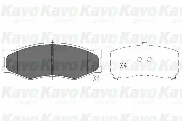 Комплект тормозных колодок KAVO PARTS KBP-6522
