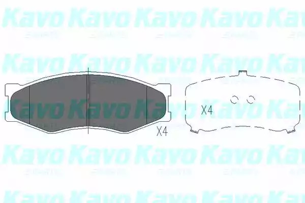 Комплект тормозных колодок KAVO PARTS KBP-6523
