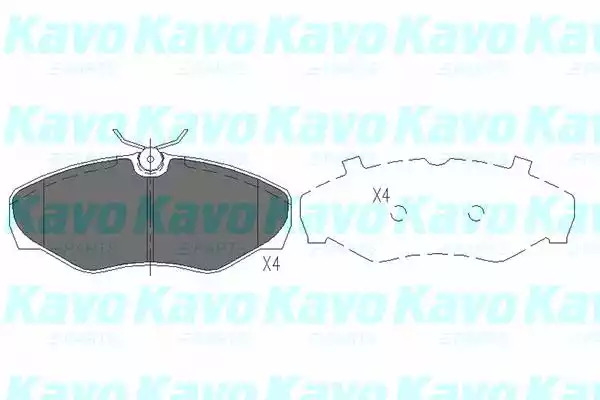 Комплект тормозных колодок KAVO PARTS KBP-6566