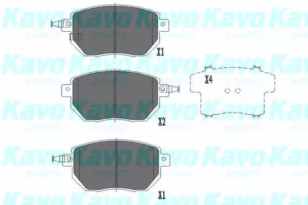 Комплект тормозных колодок KAVO PARTS KBP-6573