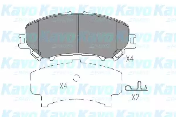 Комплект тормозных колодок KAVO PARTS KBP-6614