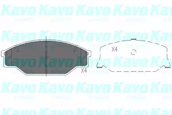 Комплект тормозных колодок KAVO PARTS KBP-9001