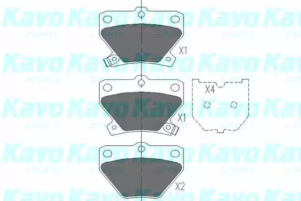 Комплект тормозных колодок KAVO PARTS KBP-9013