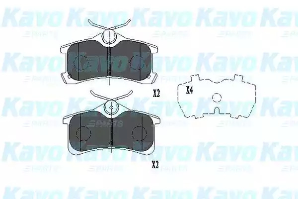 Комплект тормозных колодок KAVO PARTS KBP-9017