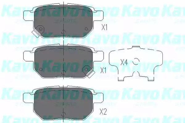 Комплект тормозных колодок KAVO PARTS KBP-9025