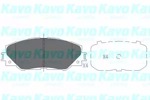 Комплект тормозных колодок KAVO PARTS KBP-9026
